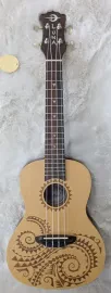 Luna Guitars Luna UKE TC SPR Tattoo Concert Size Spruce Top Mahogany Body Ukulele
