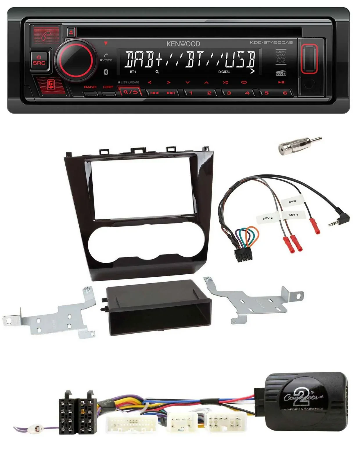 Автомагнитола Kenwood CD USB Bluetooth DAB для Subaru Forester (с 2015)