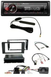 Автомагнитола Pioneer 1-DIN MP3 DAB USB для Audi A3 8P 2003-2006, ISO, поддержка управления с руля