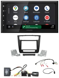 Kenwood DAB Bluetooth USB Lenkrad 2DIN Autoradio für BMW 1er Aktiv aut. Klima E8