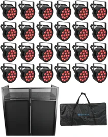Светодиодный прибор Chauvet DJ SlimPAR T12 ILS RGB LED D-Fi USB с аксессуарами (24 штуки)
