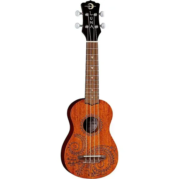 Укулеле Luna Guitars Tattoo Mahogany Soprano Ukulele Mahogany