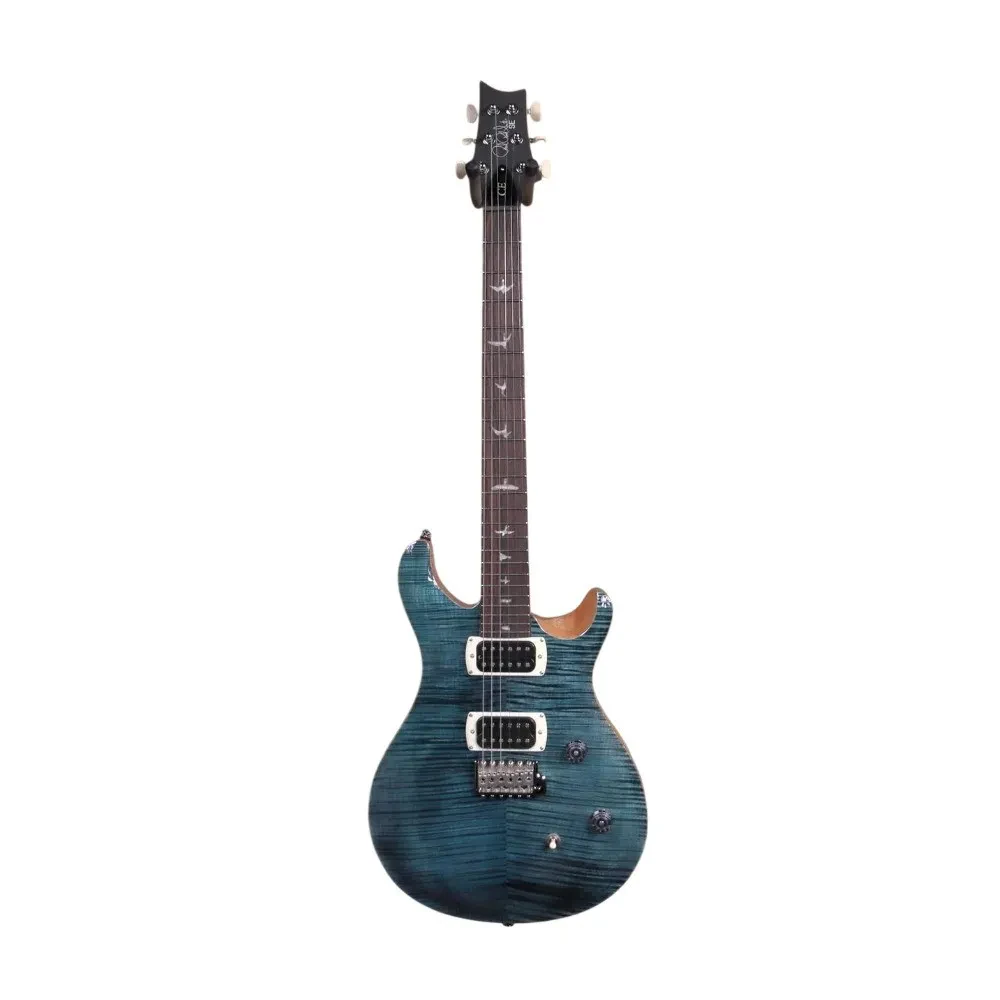 PRS SE CE 24 Electric Guitar HH with Flame Maple Veneer (Slate Blue)