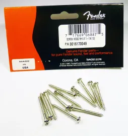 Саморез для электрогитары Fender 001-6170-049 Nickel (12 штук)