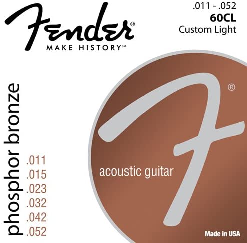 Струны для акустической гитары Fender 60cl Ph0s Bronze 11-52