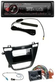 Автомагнитола Pioneer 1DIN MP3 DAB USB AUX для Opel Insignia 2008–2013, черный