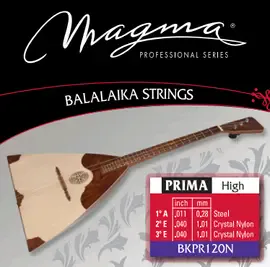 Струны для балалайки прима Magma Strings BKPR120N Steel Nylon Hard 11-40