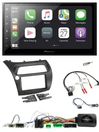 Pioneer Lenkrad Bluetooth DAB 2DIN USB Autoradio für Honda Civic 2006-2012