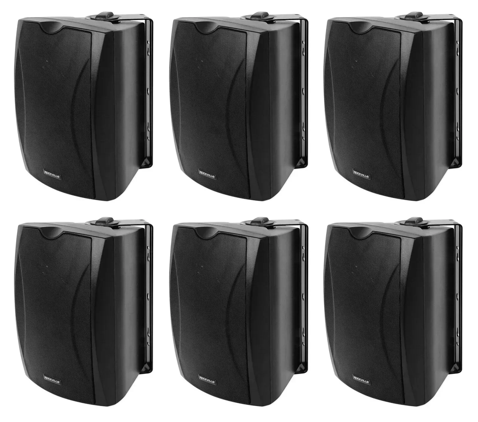 Настенная акустика Rockville WET-6B 70V Black 6.5" 50W (6 штук)