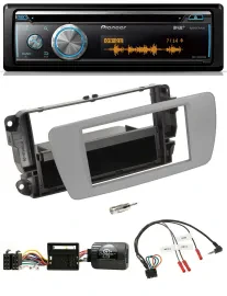 Pioneer Lenkrad DAB USB CD Bluetooth Autoradio für Seat Ibiza dublingrau