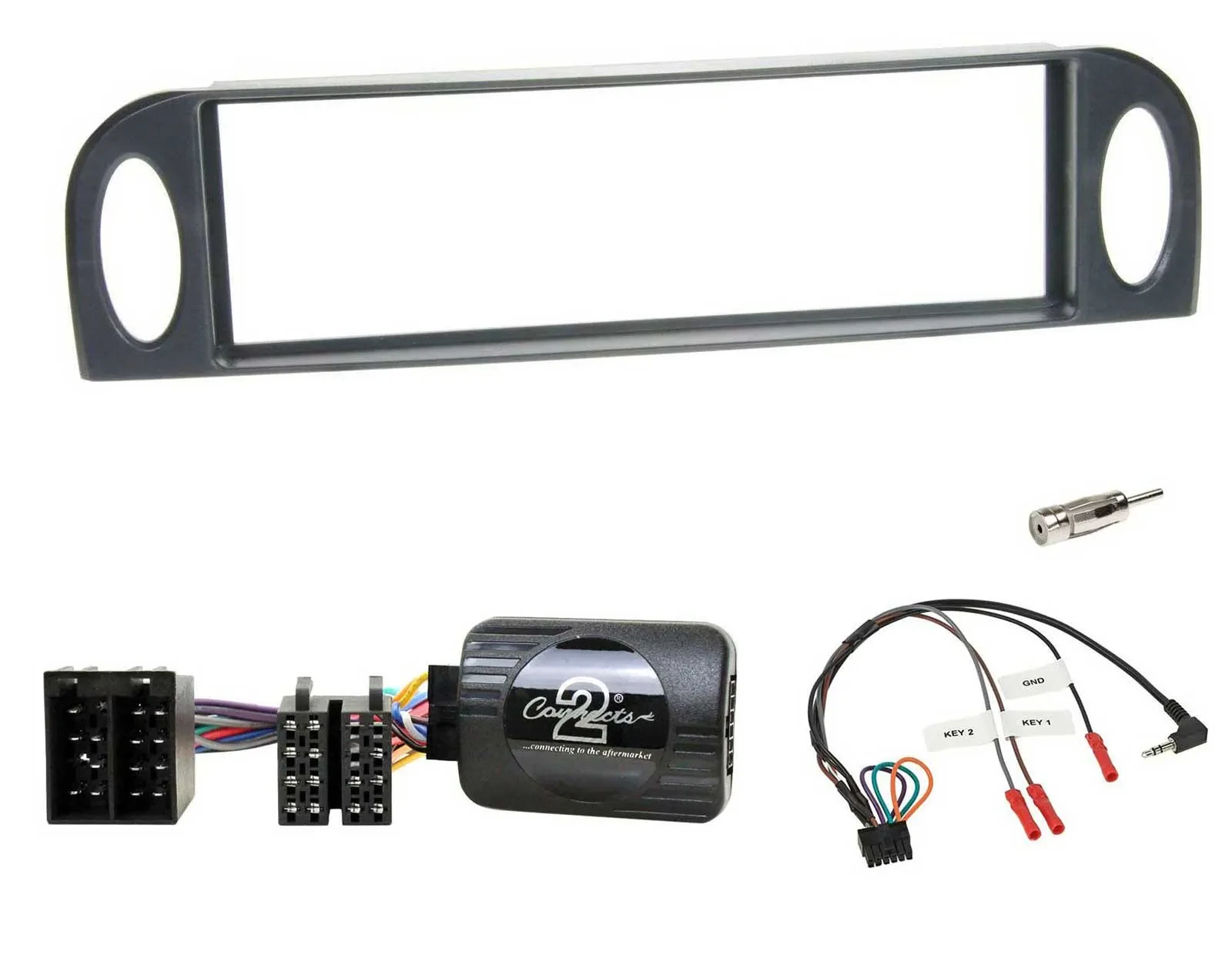 Установочный комплект для автомагнитолы Caraudio24 для Citroen C5 2001–2005, адаптер рулевых кнопок, DIN