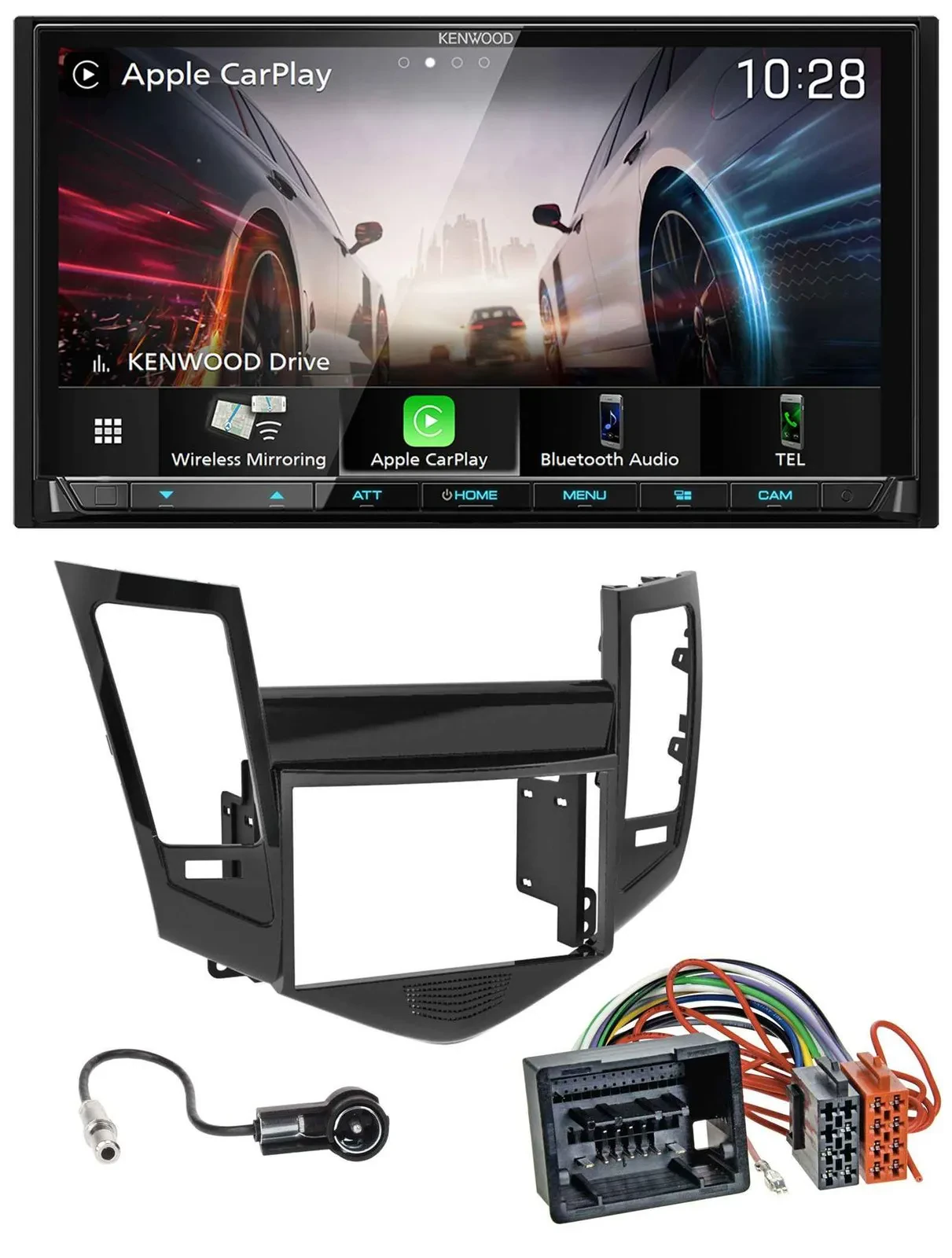 Kenwood MP3 2DIN USB DAB Bluetooth Autoradio für Chevrolet Cruze ab 2009