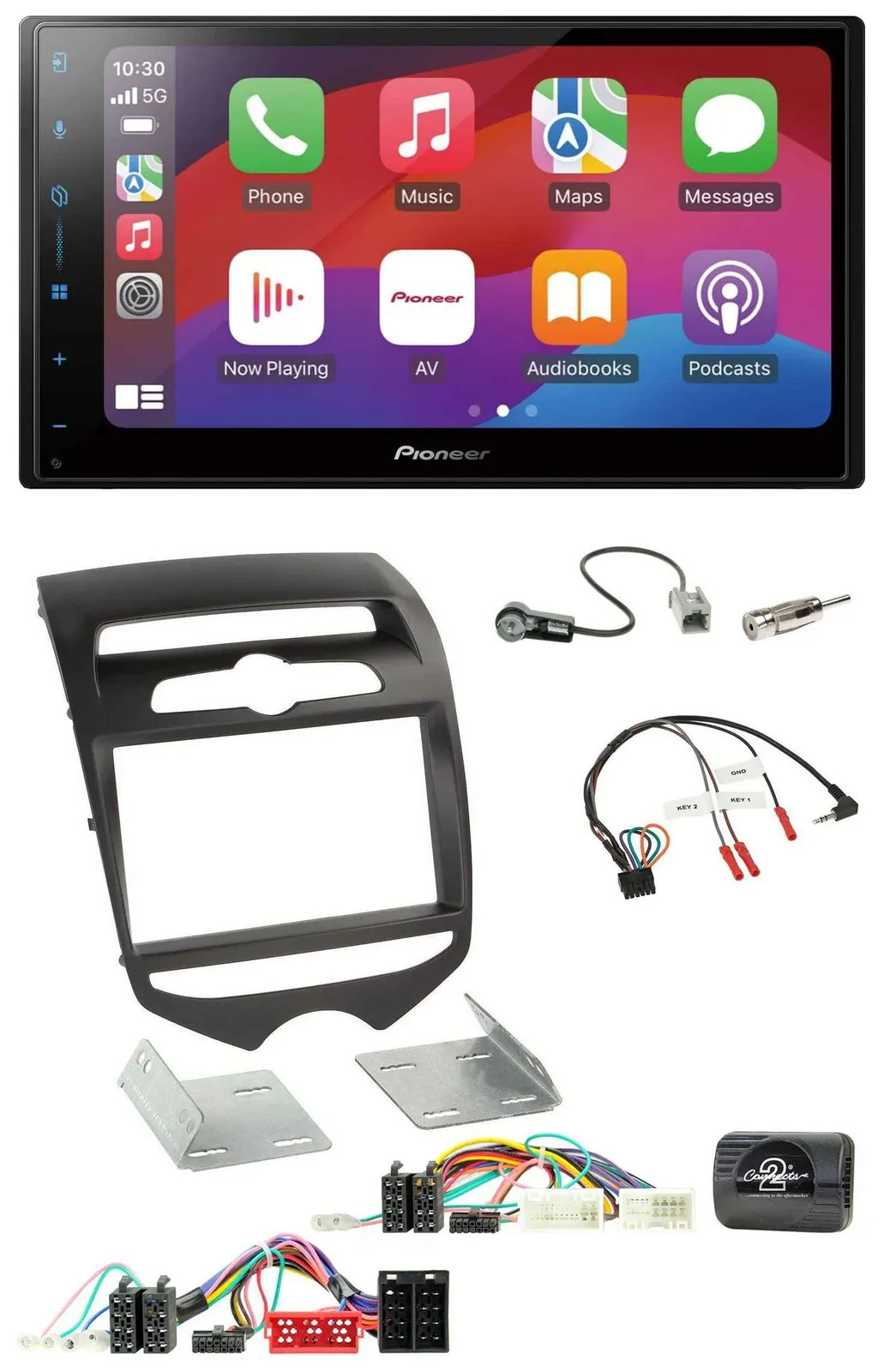 Pioneer DAB USB Lenkrad Bluetooth 2DIN Autoradio für Hyundai ix20 ab 2010 man. K