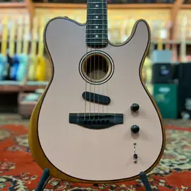 Электроакустическая гитара Fender Acoustasonic Telecaster Pink USA 2023 W/Gigbag