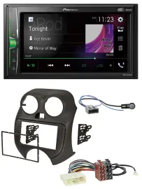 Pioneer 2DIN MP3 DAB USB Bluetooth Autoradio für Nissan Micra (10-13)