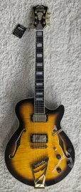 D'Angelico Excel SS Semi-Hollow Electric Guitar w/Stairstep Tailpiece and Case