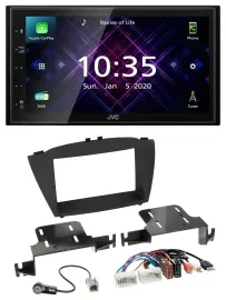 JVC DAB 2DIN MP3 Bluetooth USB Autoradio für Hyundai ix35 ab 13 AUX USB
