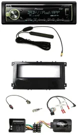 Pioneer MP3 USB CD DAB Lenkrad Autoradio für Ford Focus ab 07 Galaxy C-Max schwa