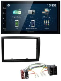 Kenwood 2DIN Bluetooth MP3 USB DAB Autoradio für Fiat Ducato Citroen Jumper Peug
