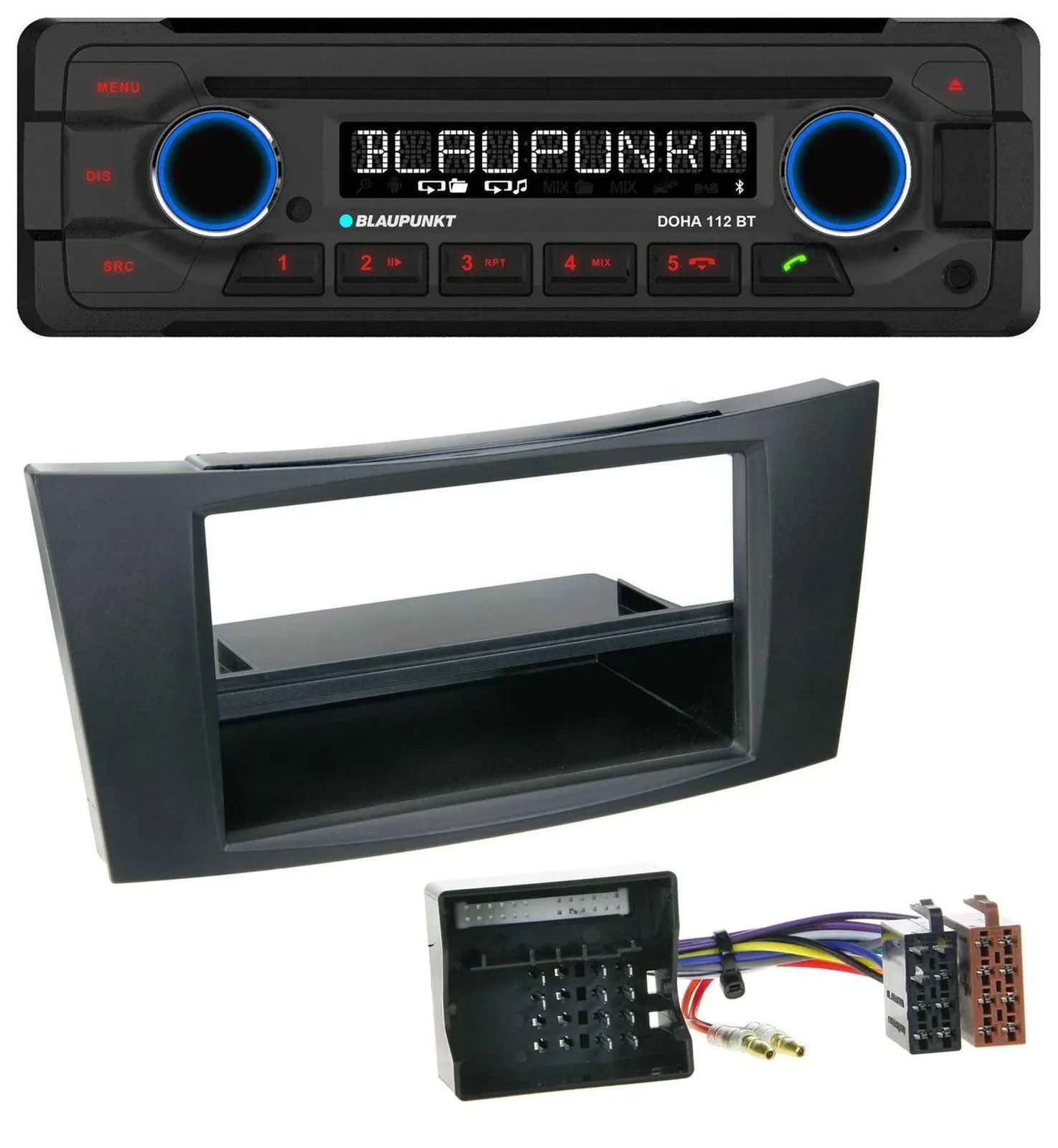 Автомагнитола для Mercedes CLS/E‑Klasse W211 Blaupunkt Bluetooth, USB, AUX, CD, MP3