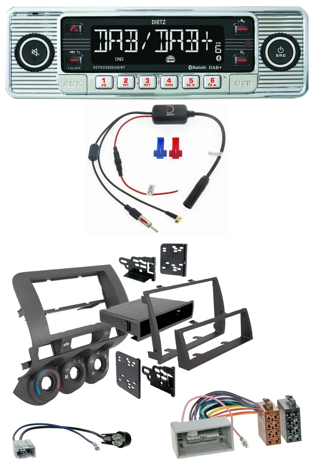 Dietz DAB USB MP3 Bluetooth Autoradio für Honda Fit 06-07 nur US-Importe