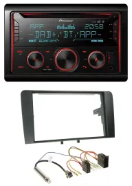 Pioneer 2DIN DAB MP3 Bluetooth USB CD Autoradio für Audi A3 8P 2003-2006 ISO