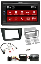 Blaupunkt 2DIN USB DAB Lenkrad Bluetooth TMC Navigation für Seat Altea Toledo sc