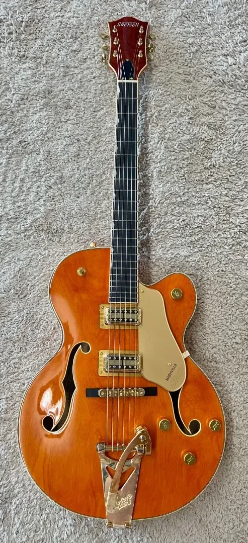 Электрогитара Gretsch Synchromatic Nashville Hollow Body Single-Cut с Bigsby оранжевое морение 50‑х