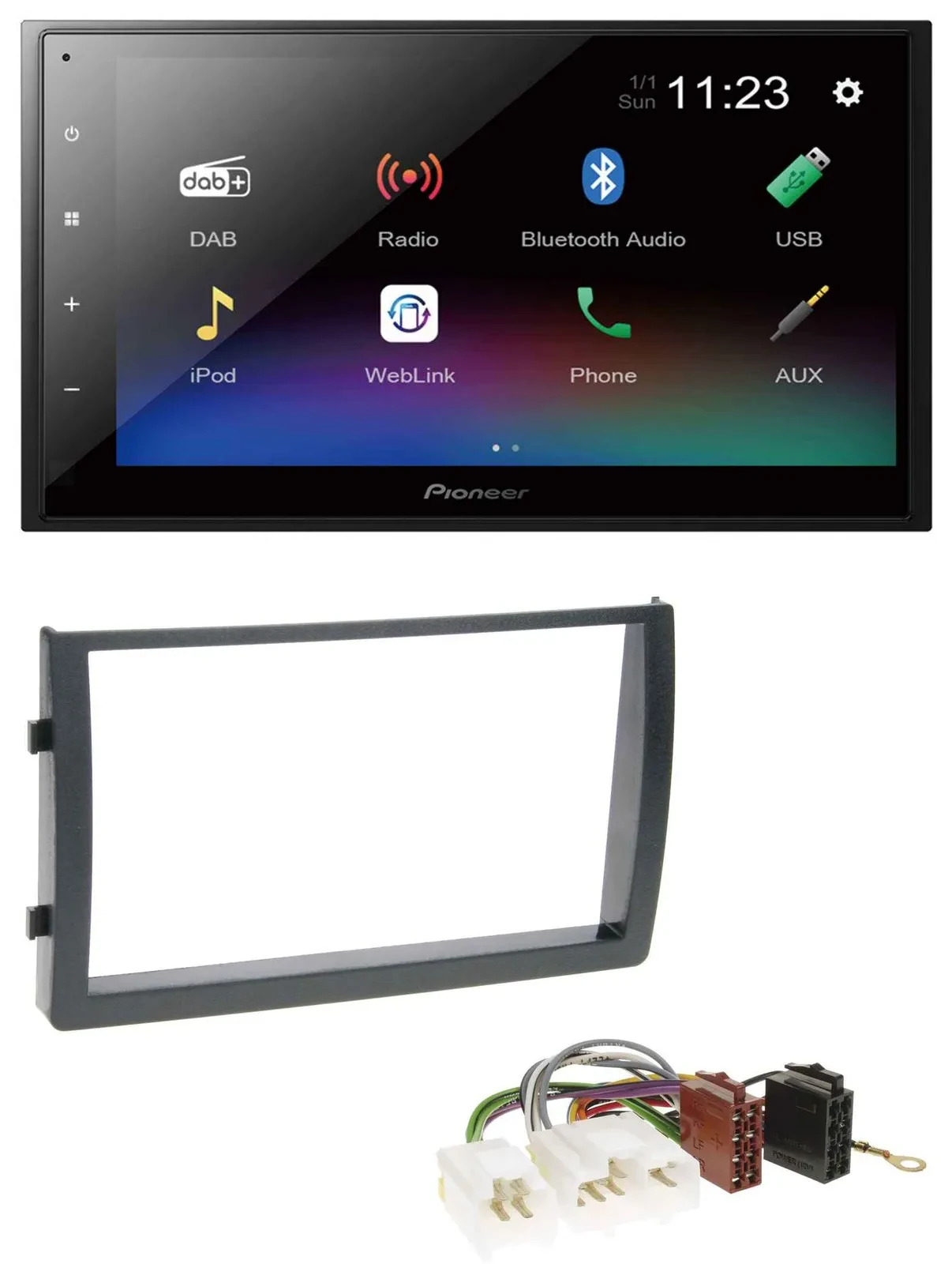 Pioneer USB Bluetooth DAB 2DIN MP3 Autoradio für Nissan Altima 2005-2006