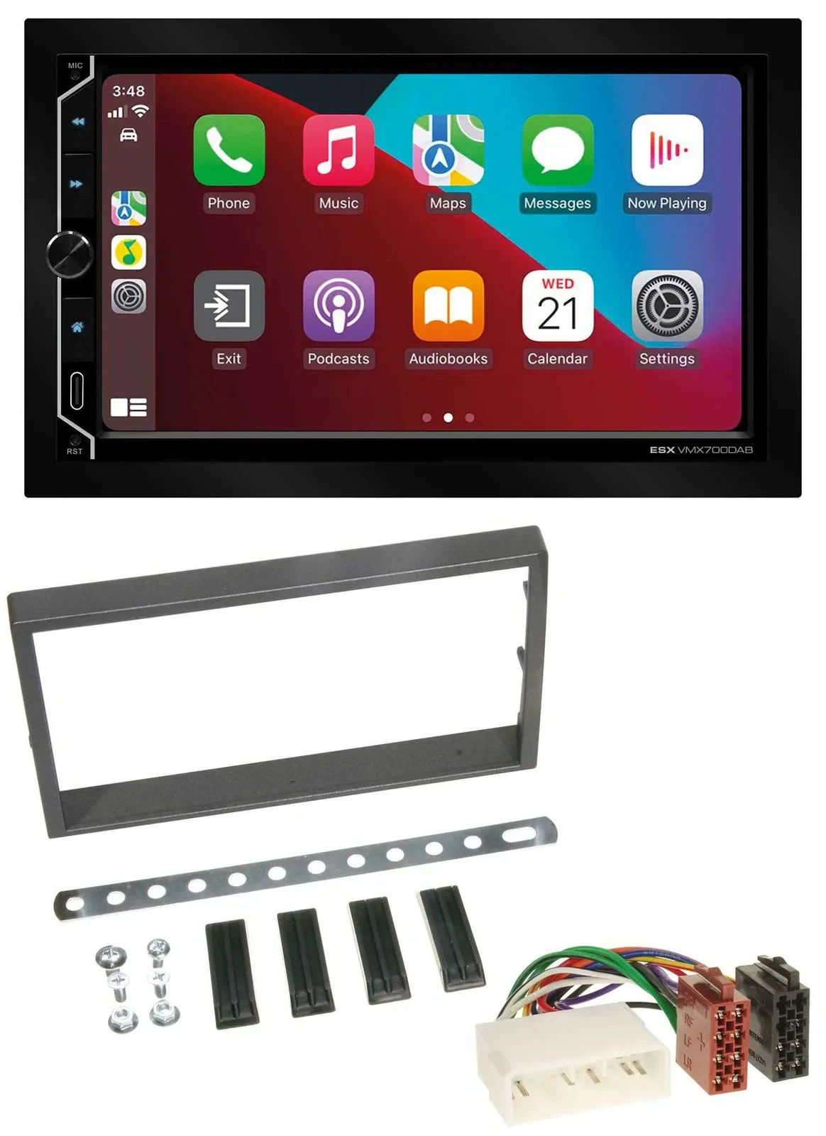 ESX 2DIN DAB USB MP3 Bluetooth Autoradio für SSangYong Kyron ab 2005