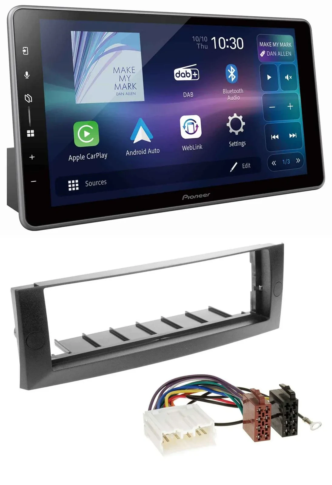 Автомагнитола для Mitsubishi Colt (2004–2008) Pioneer Bluetooth, USB, DAB, MP3