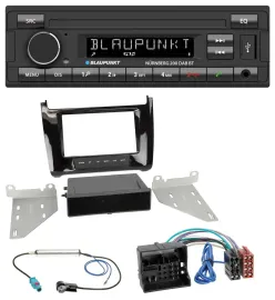 Blaupunkt USB DAB MP3 Bluetooth Autoradio für VW Polo (ab 14) - piano-schwarz