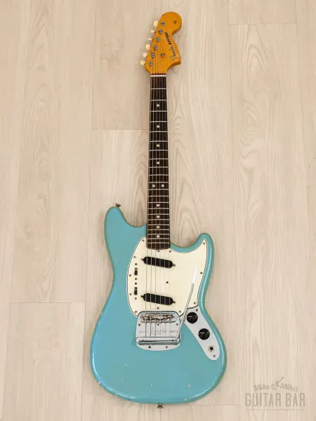 Электрогитара Fender Mustang SS Daphne Blue w/case USA 1965