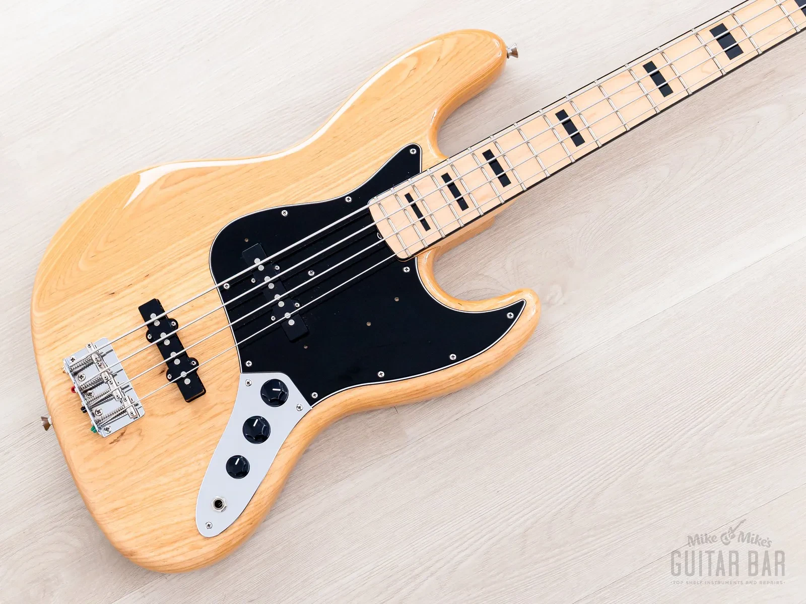 2013 Fender Jazz Bass '75 Vintage Reissue JB75 w/ Black Blocks + Binding, Japan