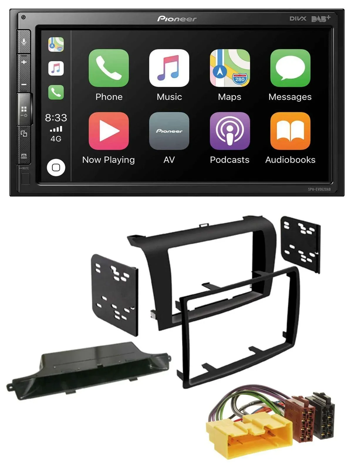 Pioneer USB MP3 DAB 2DIN Bluetooth Autoradio für Mazda 3 (2003-2009)