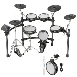 Nux DM-8 E-Drum Schlagzeug mit Tom-Pad und keepdrum Drumsticks 1 Paar