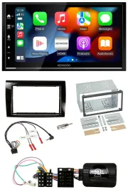 Kenwood DAB USB Bluetooth 2DIN Lenkrad Autoradio für Fiat Bravo 2007-2014