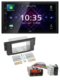 JVC DAB 2DIN MP3 Bluetooth USB Autoradio für LandRover Free Lander 2007-2010