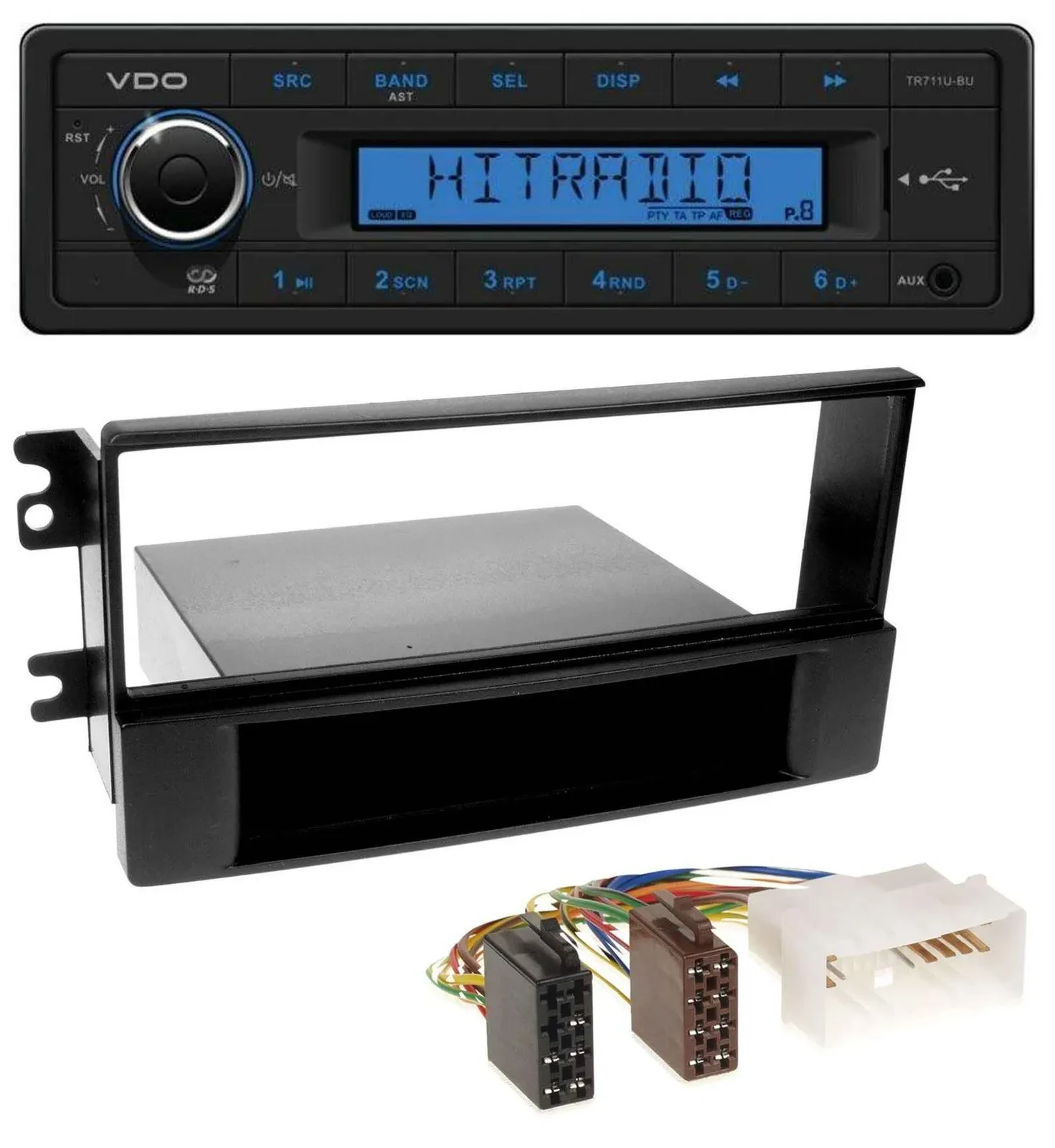VDO AUX 1DIN MP3 USB Autoradio für Kia Sportage (ab 2005)