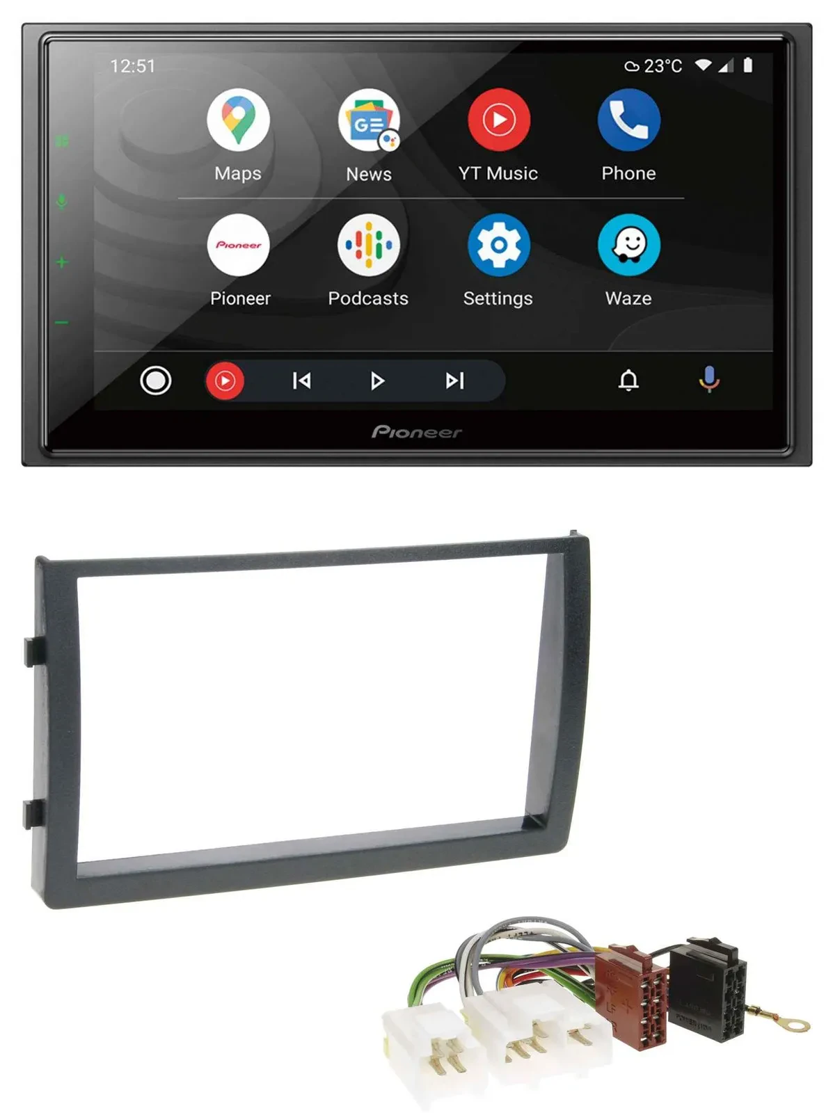 Pioneer USB 2DIN DAB MP3 Bluetooth Autoradio für Nissan Altima 2005-2006