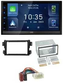JVC DAB Bluetooth MP3 USB 2DIN Autoradio für Opel Agila B Suzuki Splash 2008-201