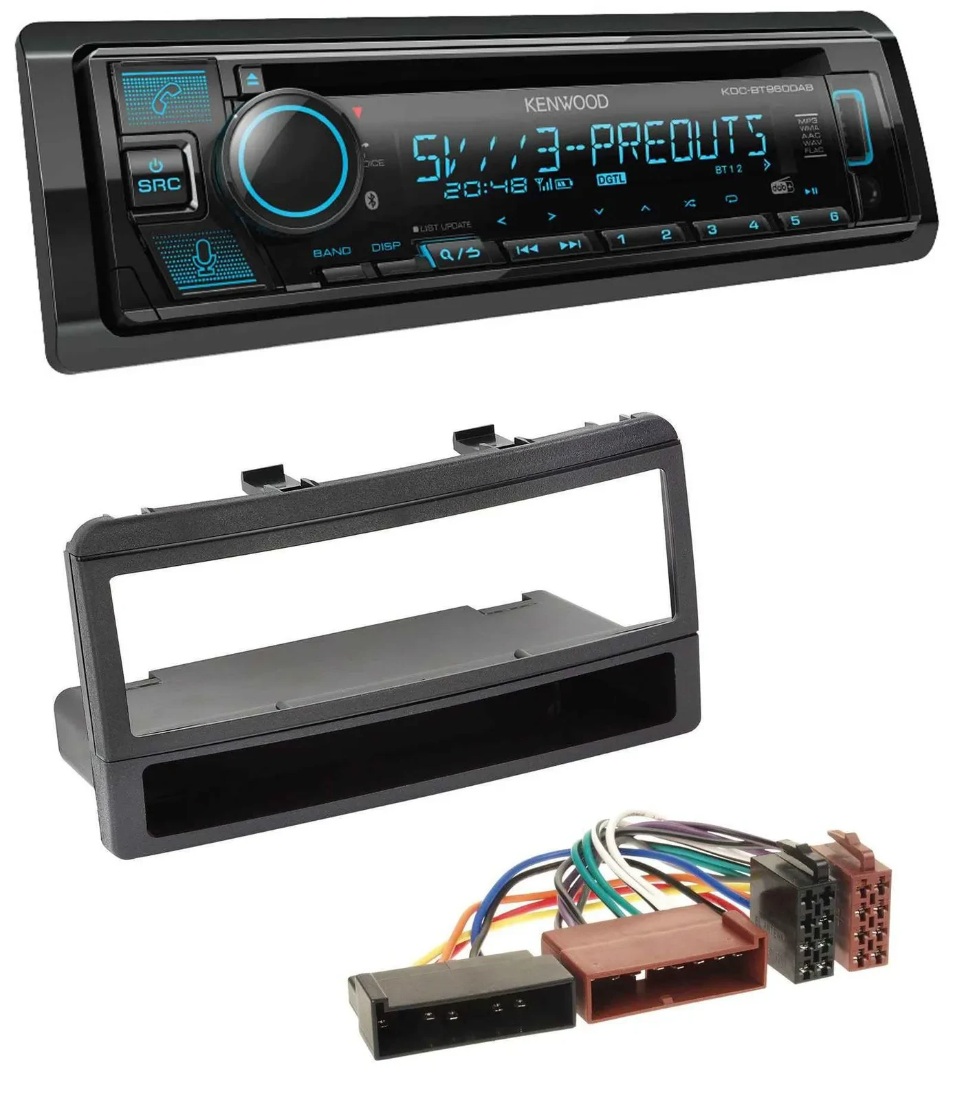 Kenwood Bluetooth USB CD MP3 DAB Autoradio für Ford Mondeo 96-02 Puma Transit Ab