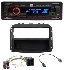 JBL AUX MP3 USB Bluetooth SD Autoradio für Fiat 500L (mit ISO, ab 2012)