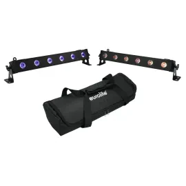 Eurolite 2x LED BAR-6 QCL RGBW + Bag - LED Bar-Set