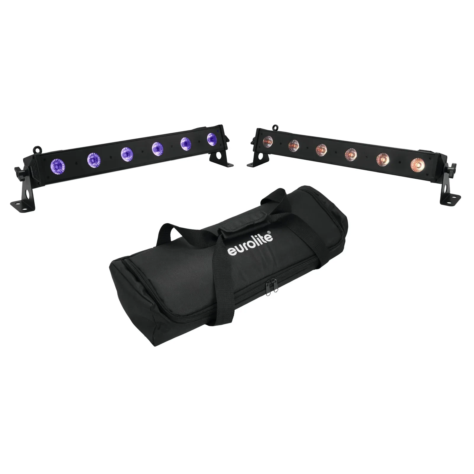 Eurolite 2x LED BAR-6 QCL RGBW + Bag - LED Bar-Set