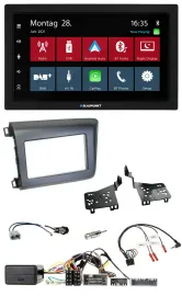 Blaupunkt Lenkrad Bluetooth DAB 2DIN USB Autoradio für Honda Civic US Modelle 20