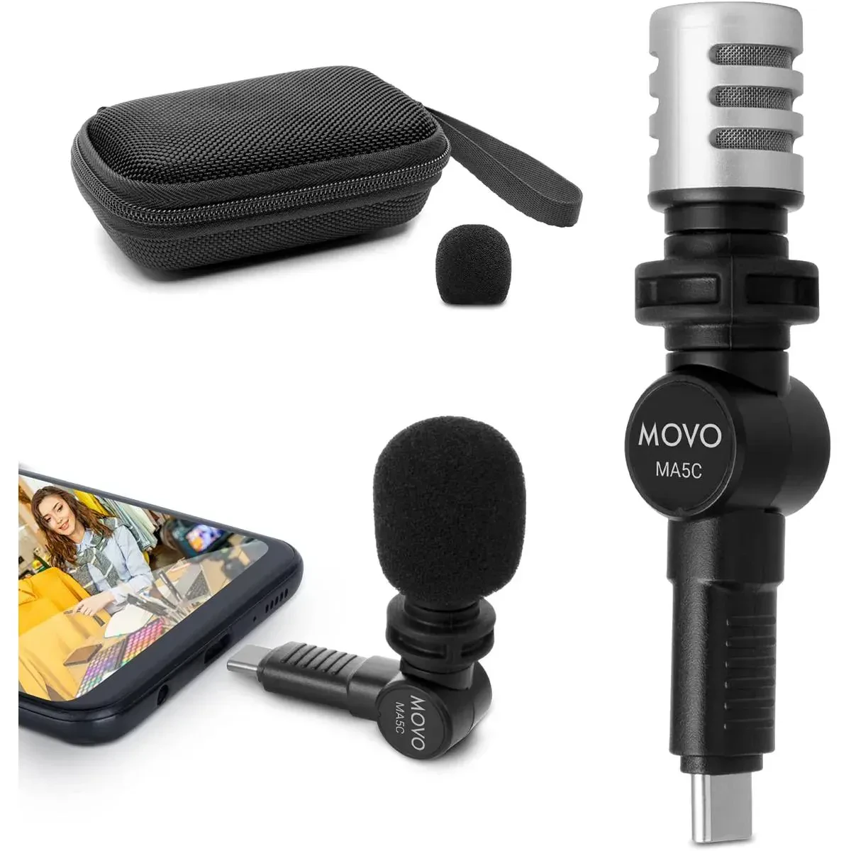 Микрофон для Android Movo Photo MA5C USB-C конденсаторный