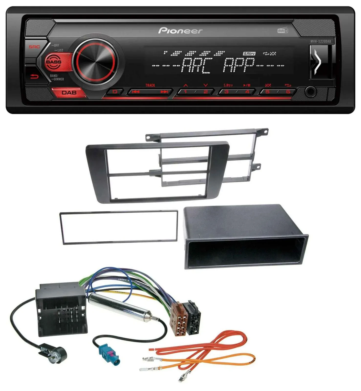 Pioneer DAB 1DIN MP3 AUX USB Autoradio für Skoda Octavia II 2004-2013 Yeti ab 20