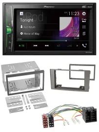 Автомагнитола для Iveco Daily (2006–2014) Pioneer 2-DIN, DAB, USB, Bluetooth, серебристая