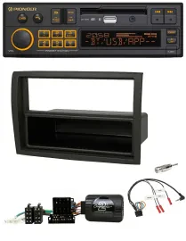 Автомагнитола для Fiat Ducato 2012–2015 Pioneer DAB, USB, Bluetooth, черный